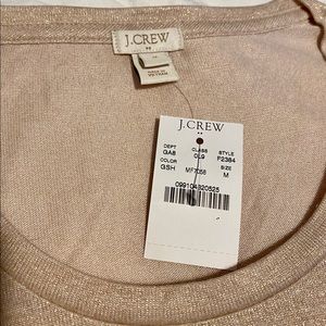 J. Crew Short Sleeve T-Shirt in Gold Shimmer